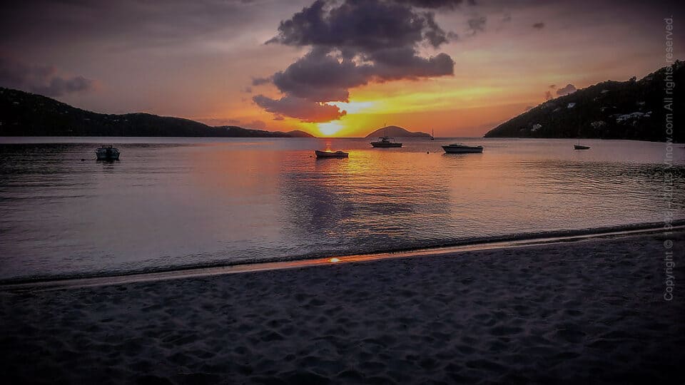 Sunset Magens Bay